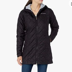 NWT Columbia copper crest quilted, fleece lined jacket with hood